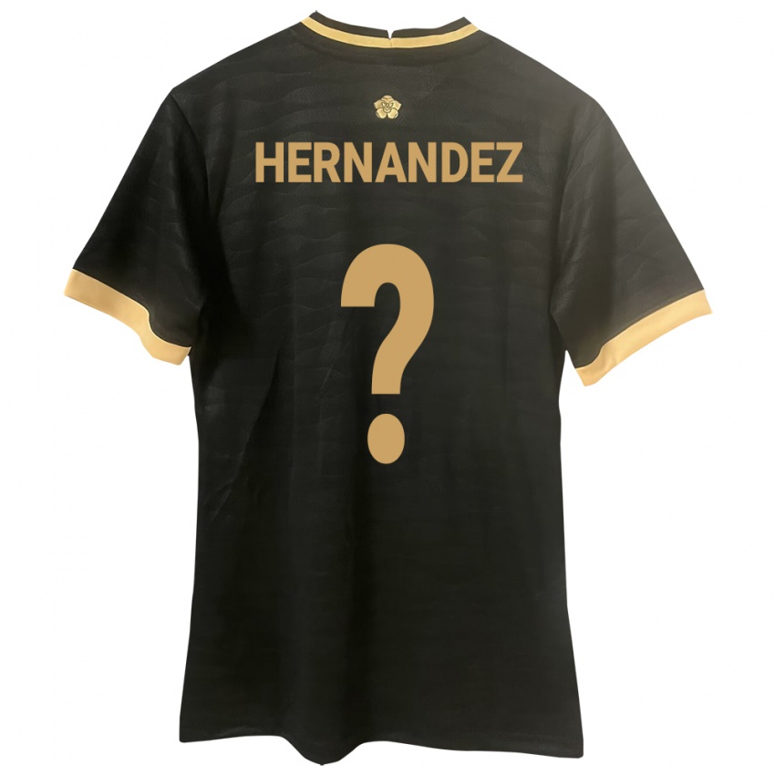 Mujer Camiseta Panamá Carlos Hernández #0 Negro 2ª Equipación 24-26 La Camisa Argentina