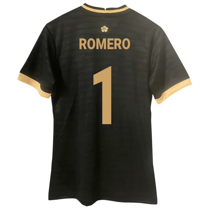 Mujer Camiseta Panamá Manuel Romero #1 Negro 2ª Equipación 24-26 La Camisa Argentina