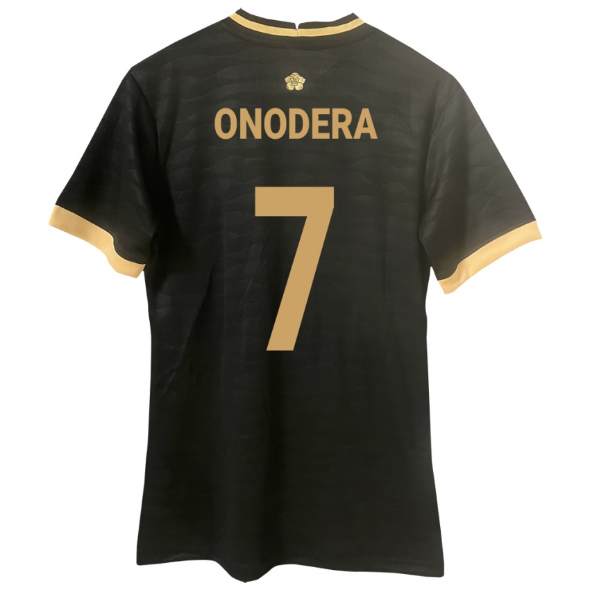 Mujer Camiseta Panamá Alison Onodera #7 Negro 2ª Equipación 24-26 La Camisa Argentina