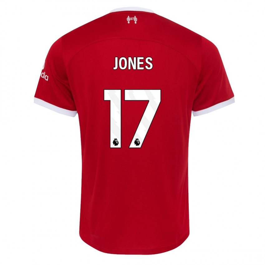 Niño Camiseta Curtis Jones #17 Rojo 1ª Equipación 2023/24 La Camisa Argentina