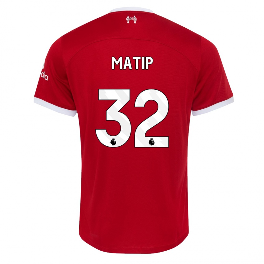 Niño Camiseta Joel Matip #32 Rojo 1ª Equipación 2023/24 La Camisa Argentina