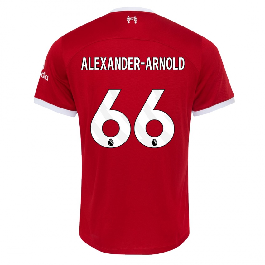 Niño Camiseta Trent Alexander-Arnold #66 Rojo 1ª Equipación 2023/24 La Camisa Argentina