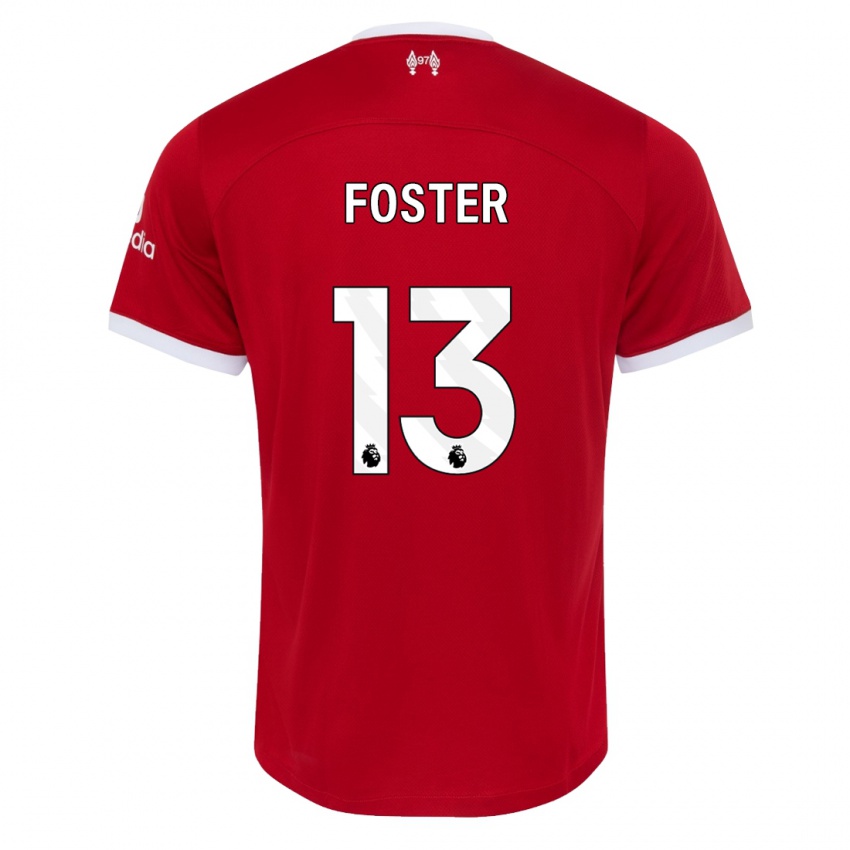 Niño Camiseta Rylee Foster #13 Rojo 1ª Equipación 2023/24 La Camisa Argentina