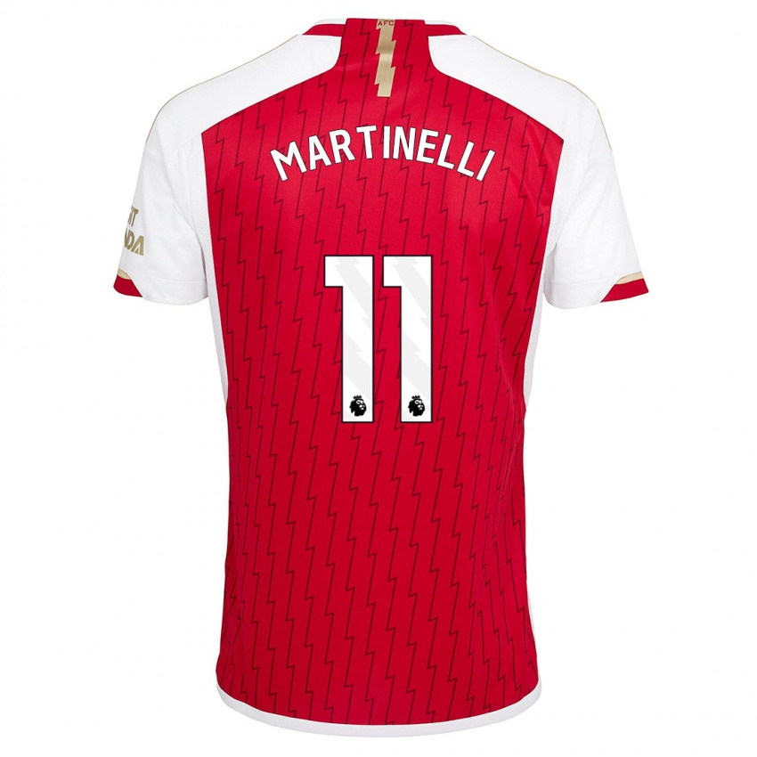 Niño Camiseta Gabriel Martinelli #11 Rojo 1ª Equipación 2023/24 La Camisa Argentina