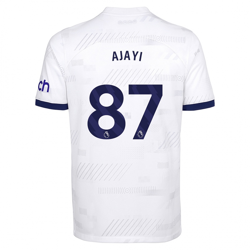 Niño Camiseta Damola Ajayi #87 Blanco 1ª Equipación 2023/24 La Camisa Argentina