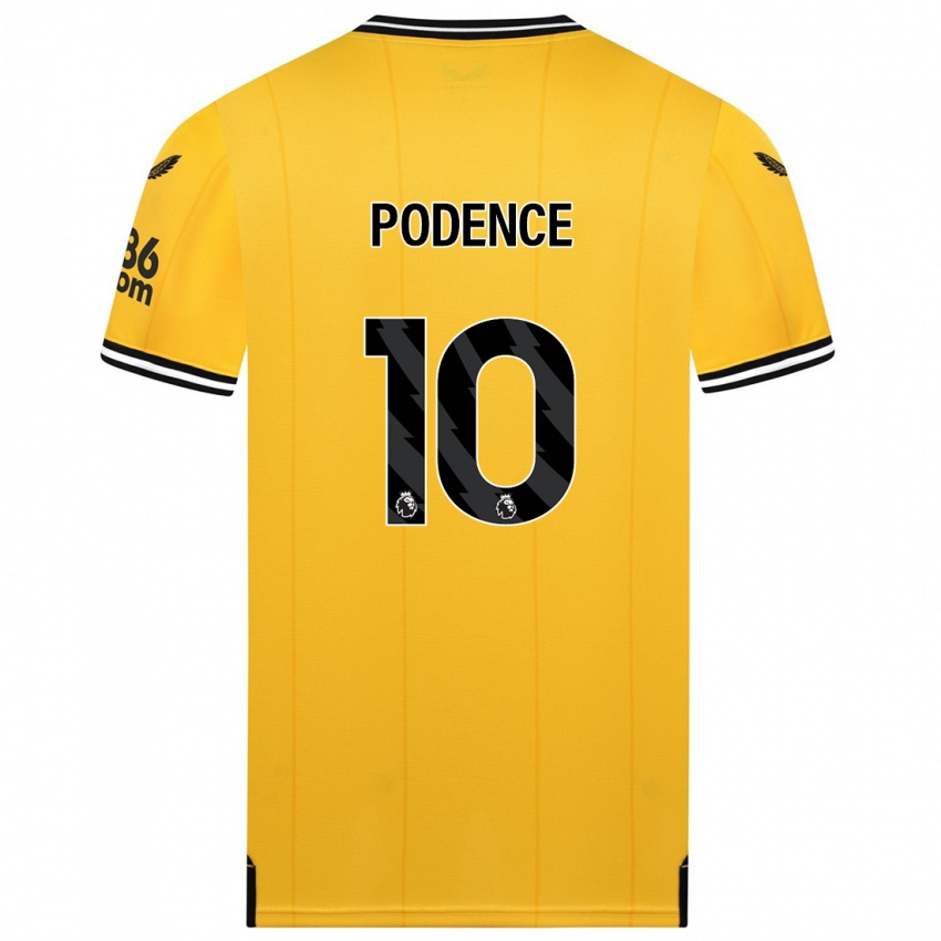 Niño Camiseta Daniel Podence #10 Amarillo 1ª Equipación 2023/24 La Camisa Argentina