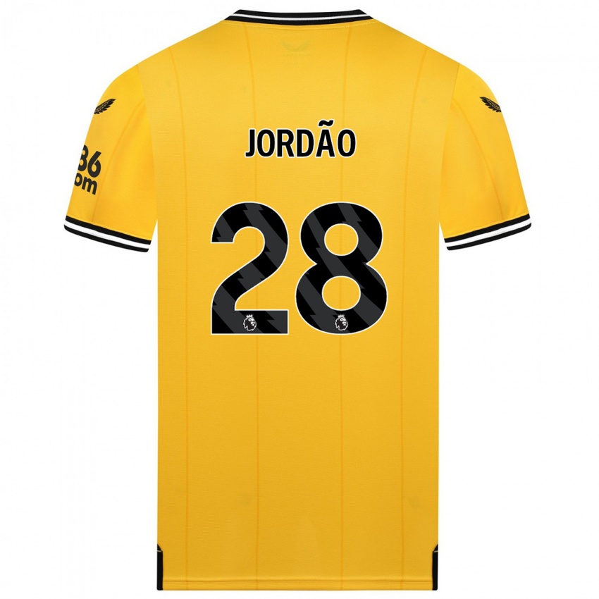 Niño Camiseta Bruno Jordao #28 Amarillo 1ª Equipación 2023/24 La Camisa Argentina