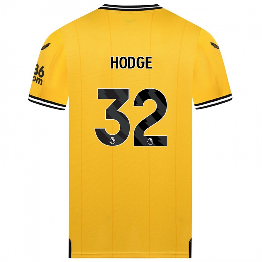 Niño Camiseta Joe Hodge #32 Amarillo 1ª Equipación 2023/24 La Camisa Argentina