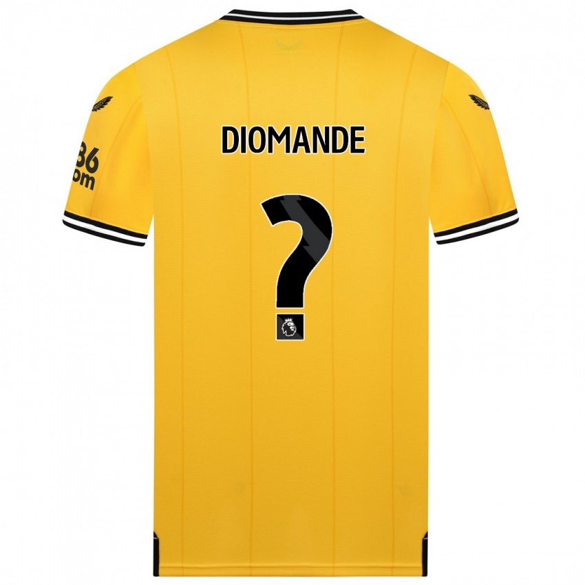 Niño Camiseta Muhamed Diomande #0 Amarillo 1ª Equipación 2023/24 La Camisa Argentina