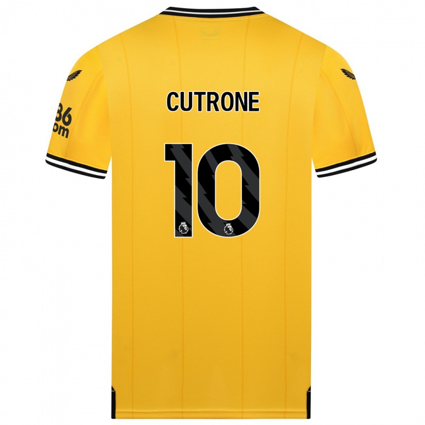 Niño Camiseta Patrick Cutrone #10 Amarillo 1ª Equipación 2023/24 La Camisa Argentina
