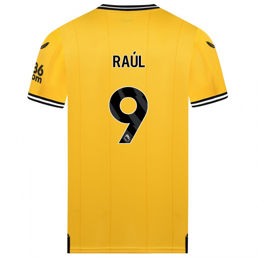 Niño Camiseta Raul Jimenez #9 Amarillo 1ª Equipación 2023/24 La Camisa Argentina