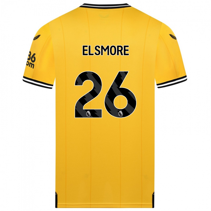 Niño Camiseta Ria Elsmore #26 Amarillo 1ª Equipación 2023/24 La Camisa Argentina