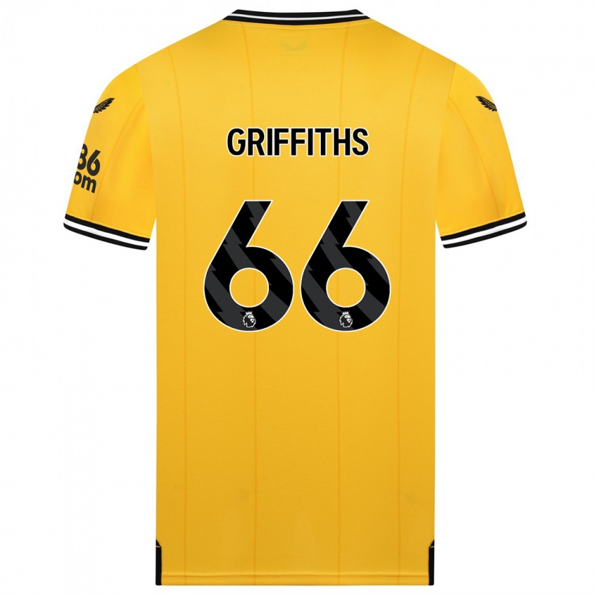 Niño Camiseta Harvey Griffiths #66 Amarillo 1ª Equipación 2023/24 La Camisa Argentina