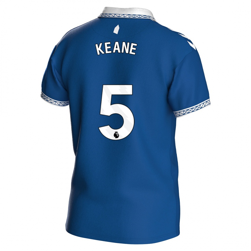 Niño Camiseta Michael Keane #5 Azul Real 1ª Equipación 2023/24 La Camisa Argentina