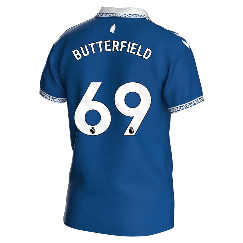 Niño Camiseta Luke Butterfield #69 Azul Real 1ª Equipación 2023/24 La Camisa Argentina