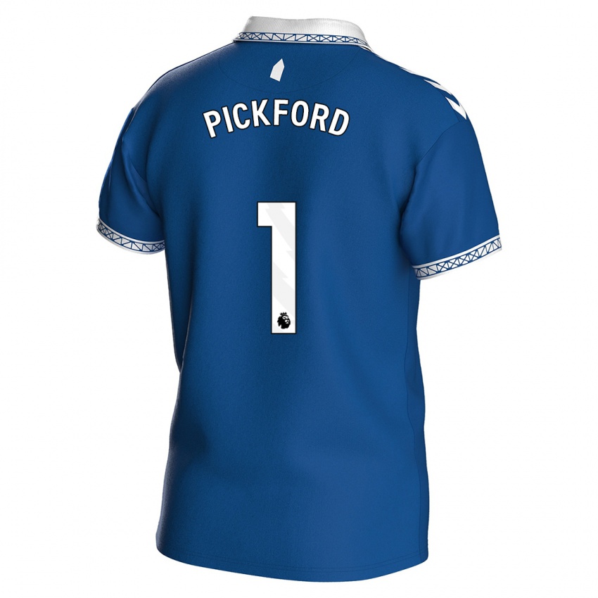 Niño Camiseta Jordan Pickford #1 Azul Real 1ª Equipación 2023/24 La Camisa Argentina