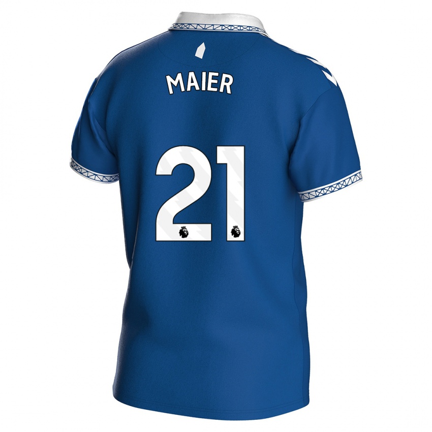 Niño Camiseta Leonie Maier #21 Azul Real 1ª Equipación 2023/24 La Camisa Argentina