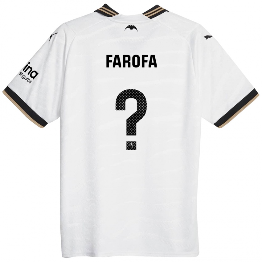 Niño Camiseta Rodrigo Farofa #0 Blanco 1ª Equipación 2023/24 La Camisa Argentina