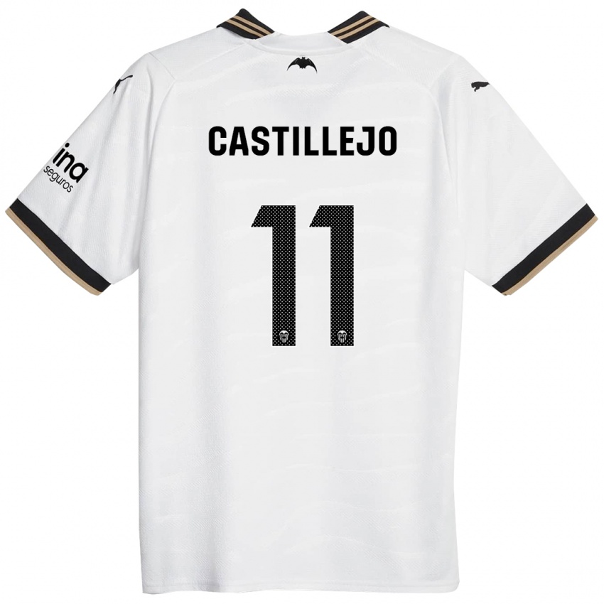 Niño Camiseta Samu Castillejo #11 Blanco 1ª Equipación 2023/24 La Camisa Argentina