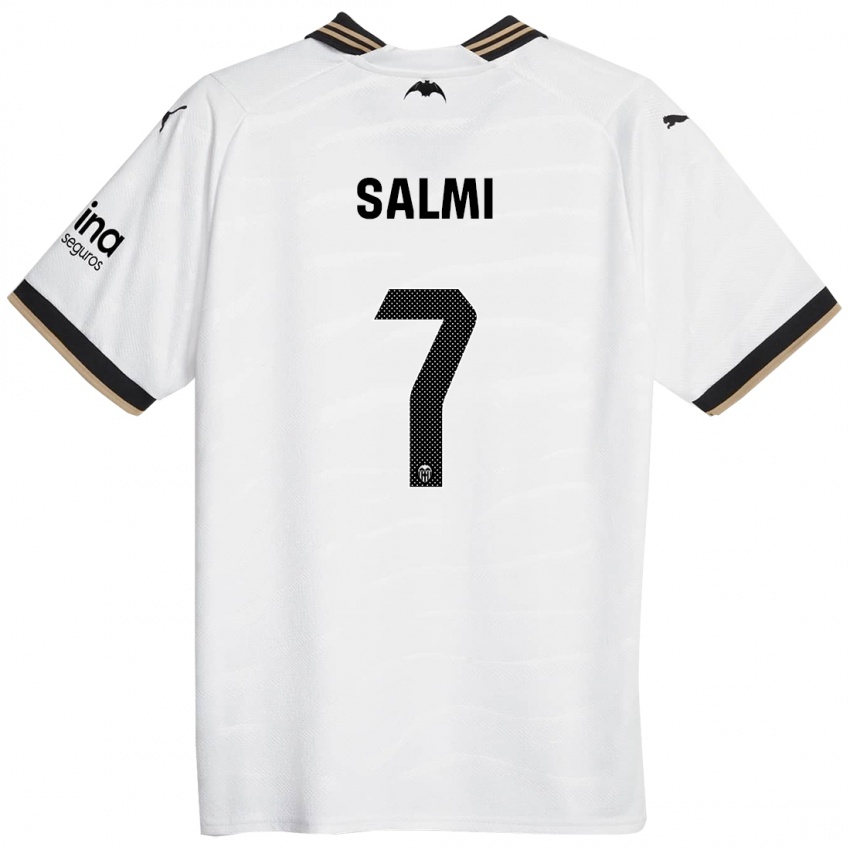 Niño Camiseta Iina Salmi #7 Blanco 1ª Equipación 2023/24 La Camisa Argentina