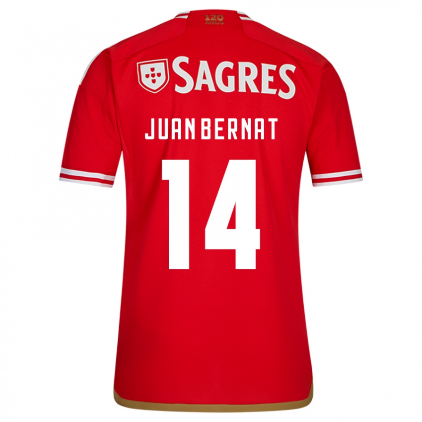 Niño Camiseta Juan Bernat #14 Rojo 1ª Equipación 2023/24 La Camisa Argentina