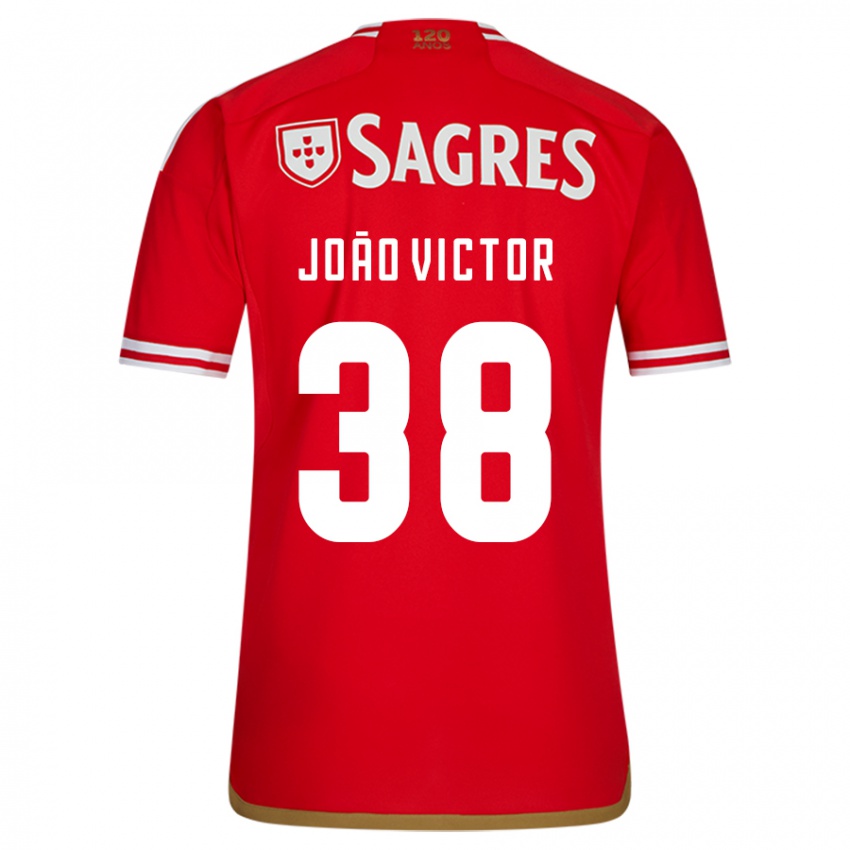 Niño Camiseta Joao Victor #38 Rojo 1ª Equipación 2023/24 La Camisa Argentina
