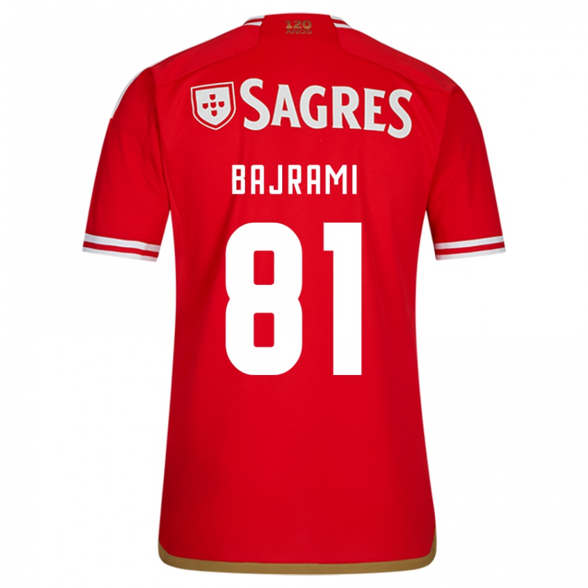 Niño Camiseta Adrian Bajrami #81 Rojo 1ª Equipación 2023/24 La Camisa Argentina
