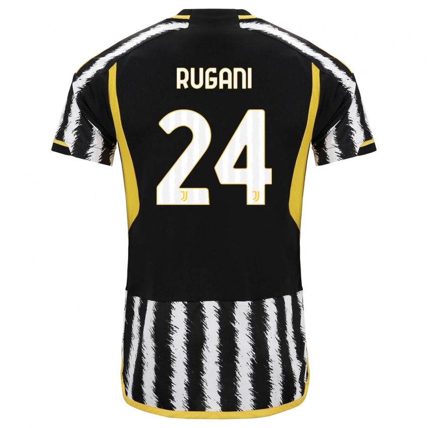 Niño Camiseta Daniele Rugani #24 Blanco Negro 1ª Equipación 2023/24 La Camisa Argentina