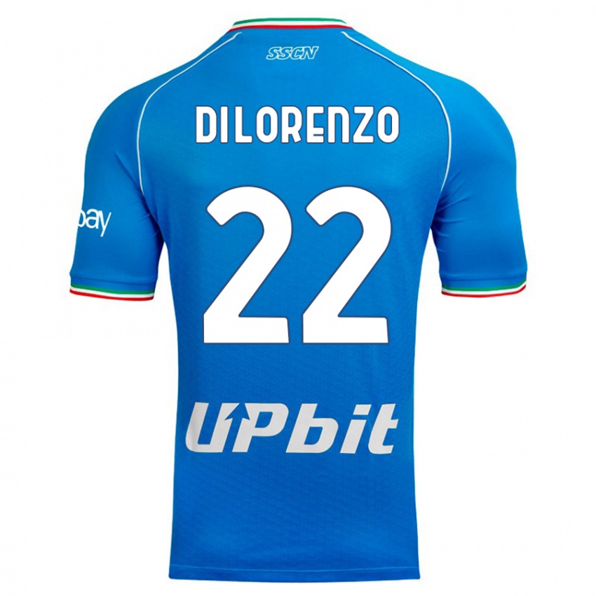 Niño Camiseta Giovanni Di Lorenzo #22 Cielo Azul 1ª Equipación 2023/24 La Camisa Argentina