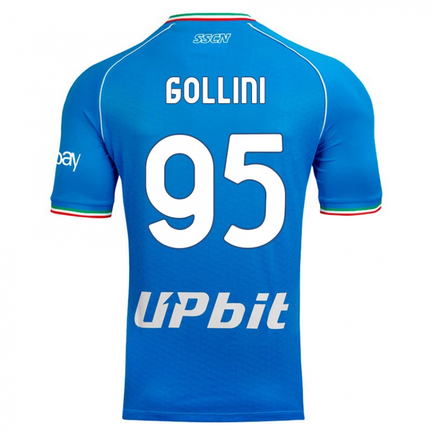 Niño Camiseta Pierluigi Gollini #95 Cielo Azul 1ª Equipación 2023/24 La Camisa Argentina