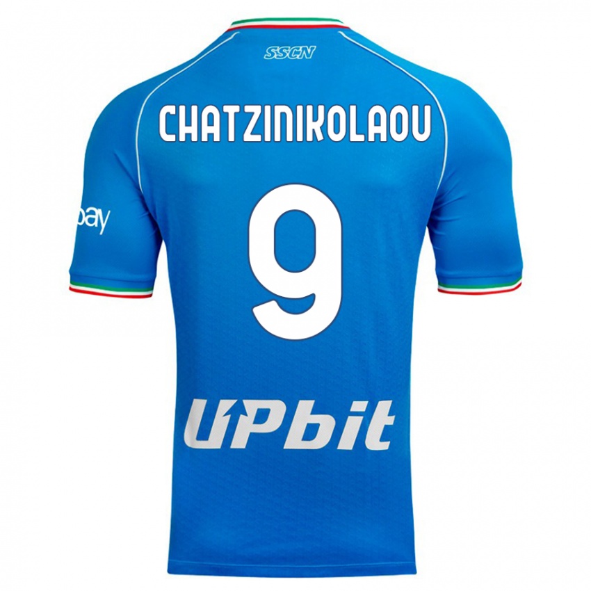 Niño Camiseta Despoina Chatzinikolaou #9 Cielo Azul 1ª Equipación 2023/24 La Camisa Argentina