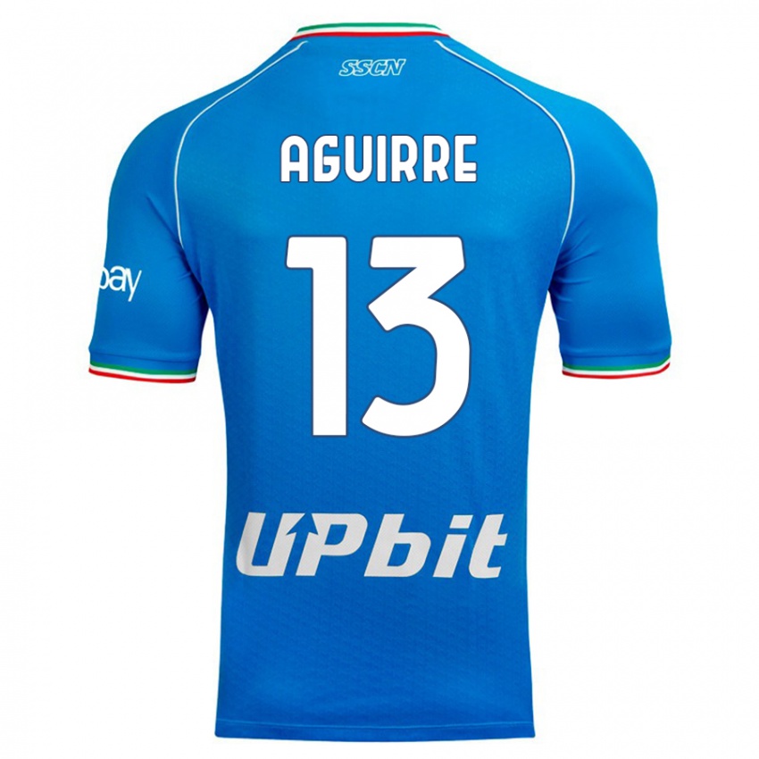 Niño Camiseta Yolanda Aguirre #13 Cielo Azul 1ª Equipación 2023/24 La Camisa Argentina
