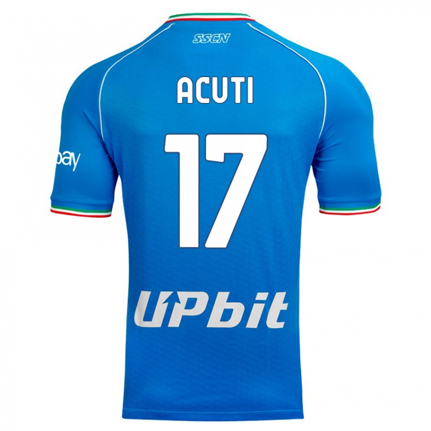 Niño Camiseta Arianna Acuti #17 Cielo Azul 1ª Equipación 2023/24 La Camisa Argentina