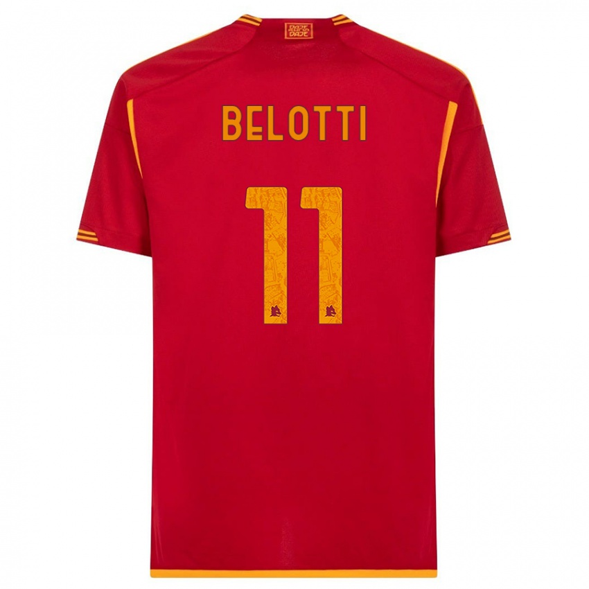 Niño Camiseta Andrea Belotti #11 Rojo 1ª Equipación 2023/24 La Camisa Argentina