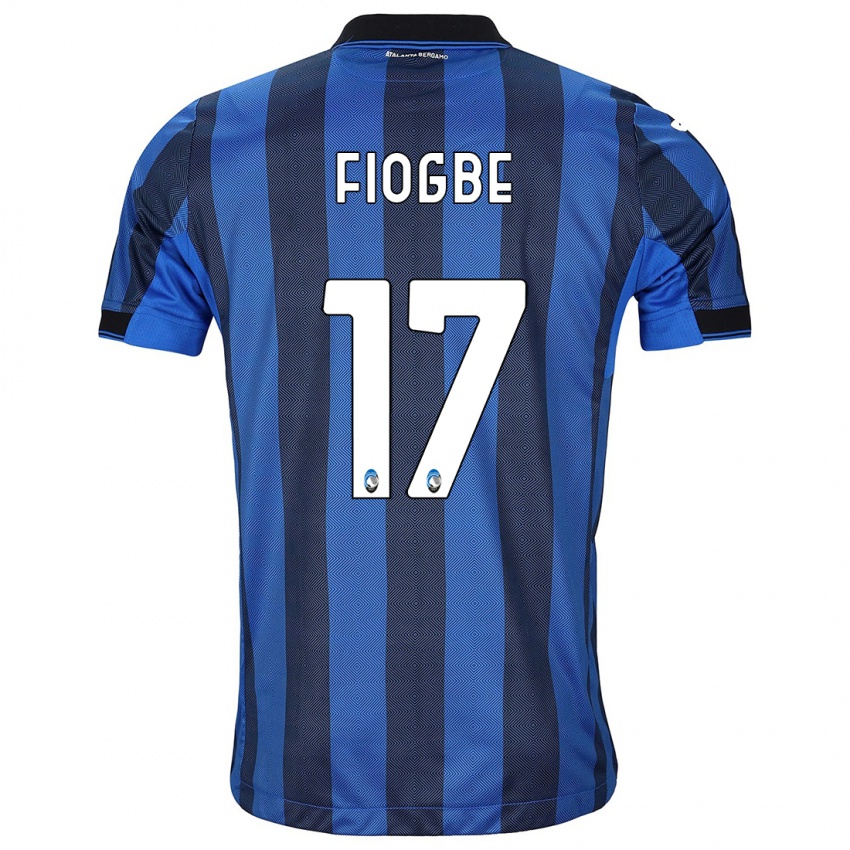 Niño Camiseta Candas Fiogbe #17 Azul Negro 1ª Equipación 2023/24 La Camisa Argentina