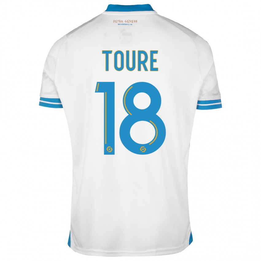 Niño Camiseta Isaak Toure #18 Blanco 1ª Equipación 2023/24 La Camisa Argentina