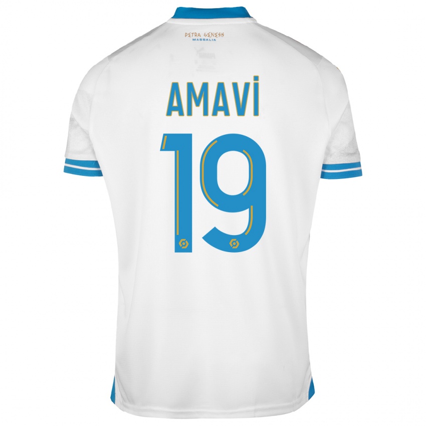 Niño Camiseta Jordan Amavi #19 Blanco 1ª Equipación 2023/24 La Camisa Argentina