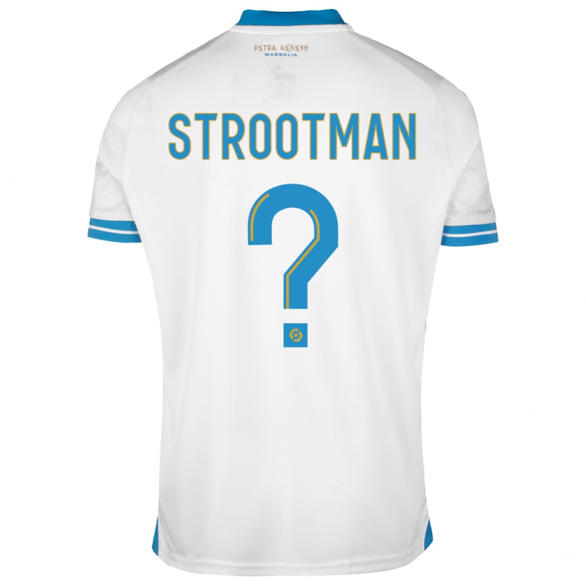 Niño Camiseta Kevin Strootman #0 Blanco 1ª Equipación 2023/24 La Camisa Argentina