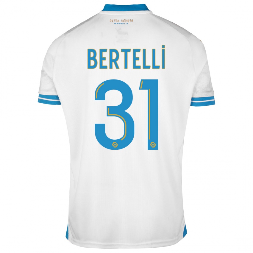 Niño Camiseta Ugo Bertelli #31 Blanco 1ª Equipación 2023/24 La Camisa Argentina