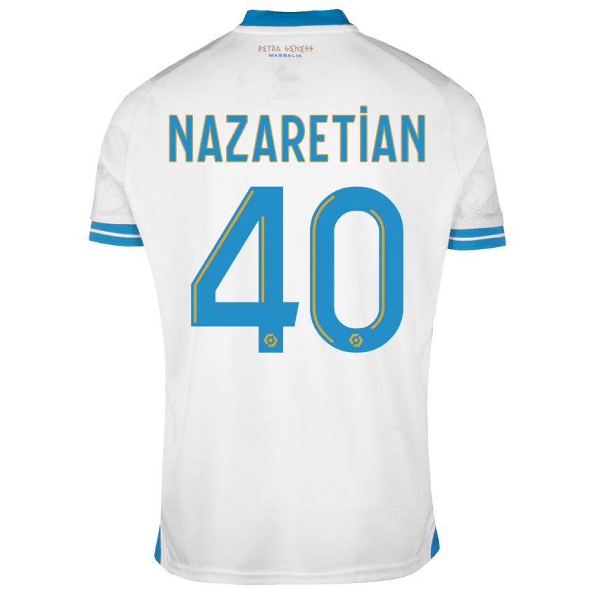 Niño Camiseta Manuel Nazaretian #40 Blanco 1ª Equipación 2023/24 La Camisa Argentina