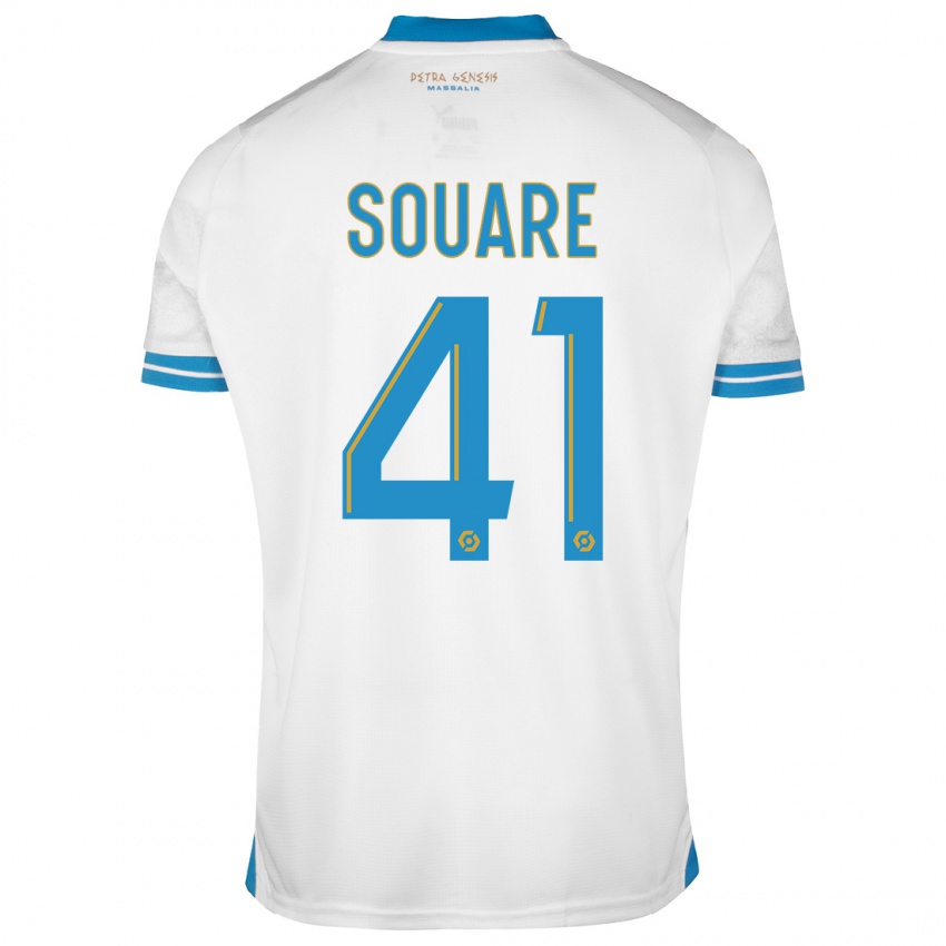Niño Camiseta Cheick Souare #41 Blanco 1ª Equipación 2023/24 La Camisa Argentina