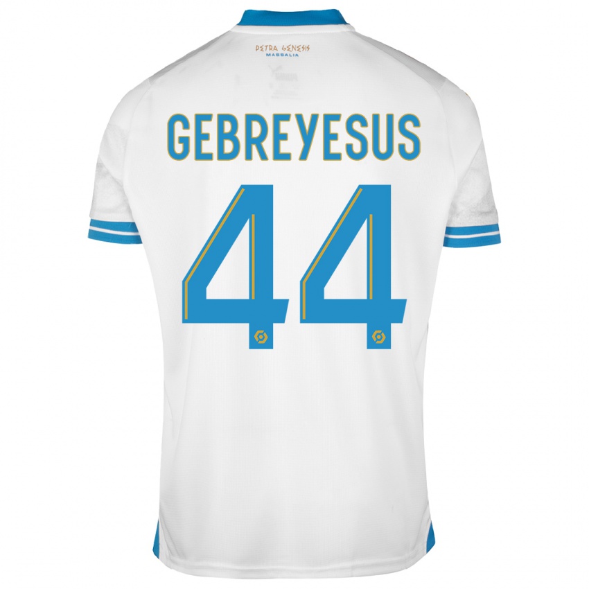 Niño Camiseta Esey Gebreyesus #44 Blanco 1ª Equipación 2023/24 La Camisa Argentina