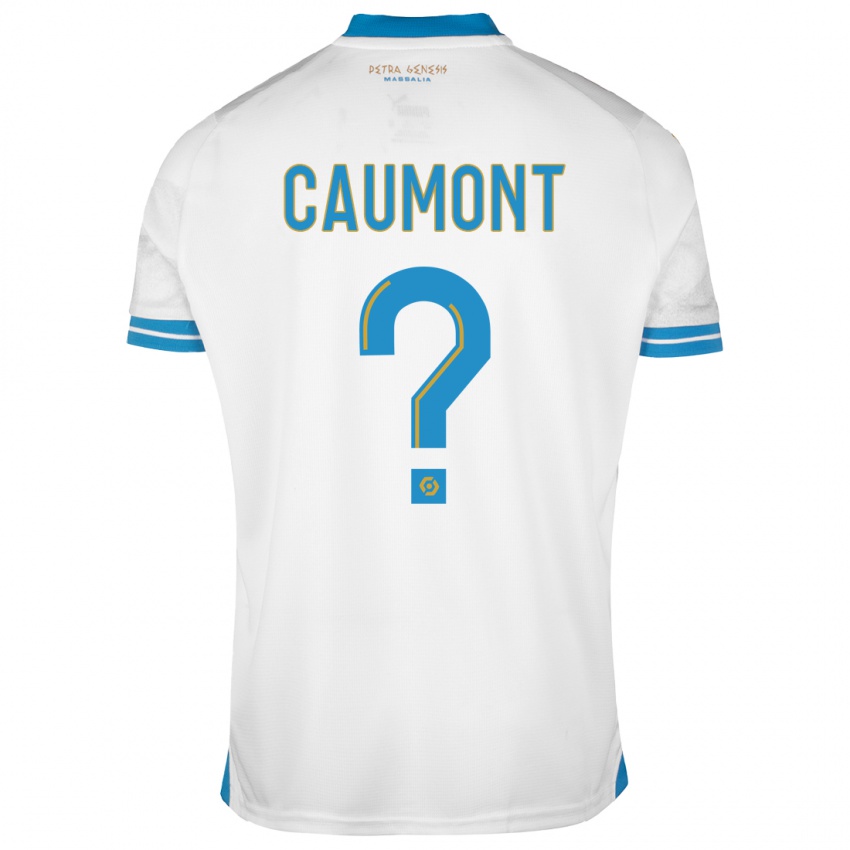 Niño Camiseta Enzo Caumont #0 Blanco 1ª Equipación 2023/24 La Camisa Argentina