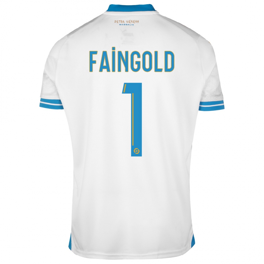 Niño Camiseta Abbie Faingold #1 Blanco 1ª Equipación 2023/24 La Camisa Argentina