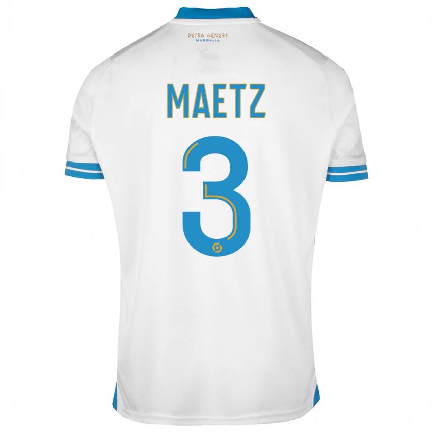 Niño Camiseta Agathe Maetz #3 Blanco 1ª Equipación 2023/24 La Camisa Argentina