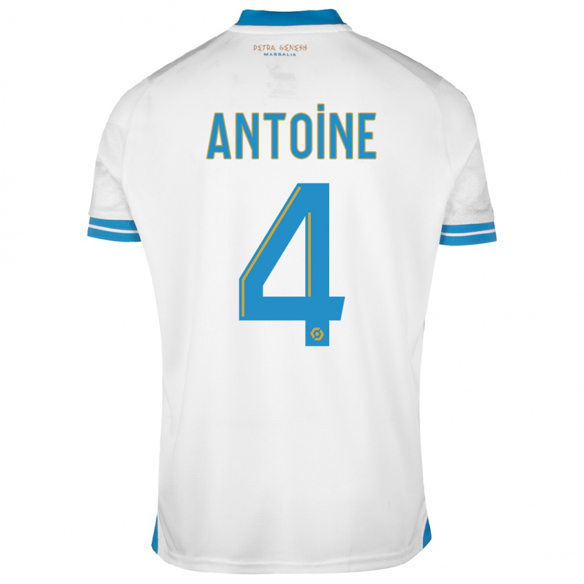 Niño Camiseta Maud Antoine #4 Blanco 1ª Equipación 2023/24 La Camisa Argentina