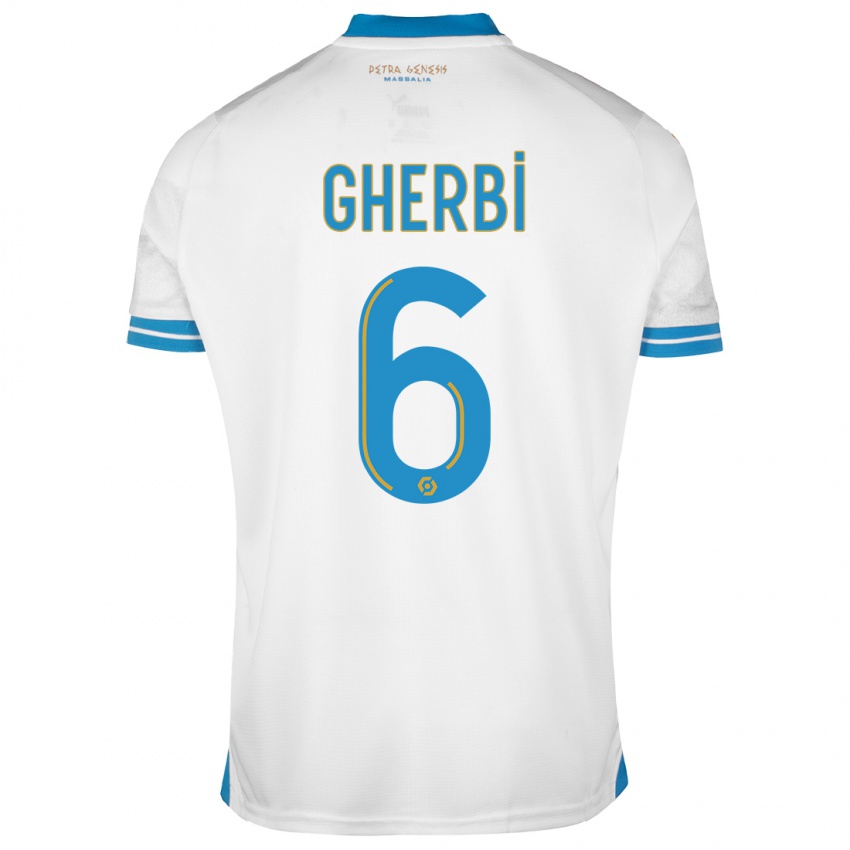 Niño Camiseta Candice Gherbi #6 Blanco 1ª Equipación 2023/24 La Camisa Argentina