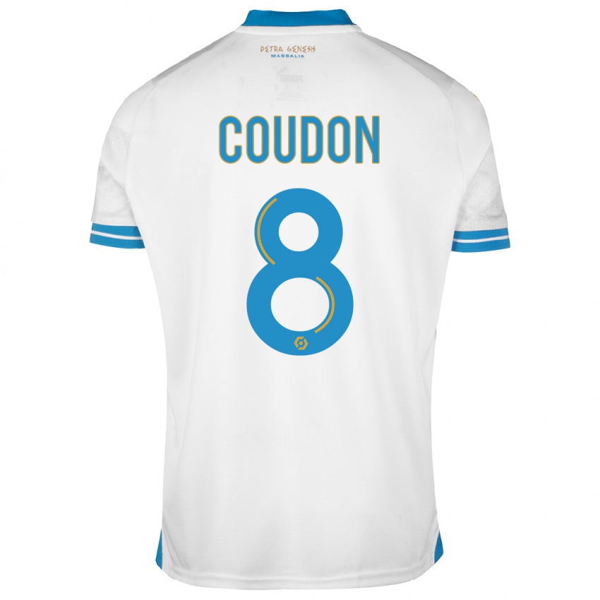 Niño Camiseta Marine Coudon #8 Blanco 1ª Equipación 2023/24 La Camisa Argentina