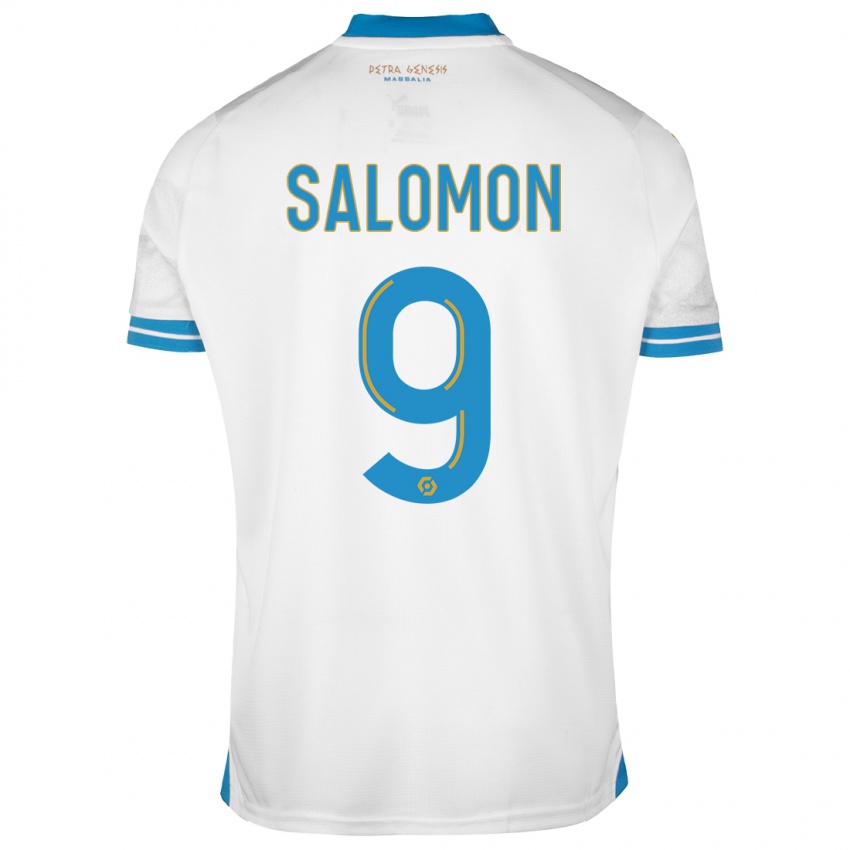 Niño Camiseta Maeva Salomon #9 Blanco 1ª Equipación 2023/24 La Camisa Argentina