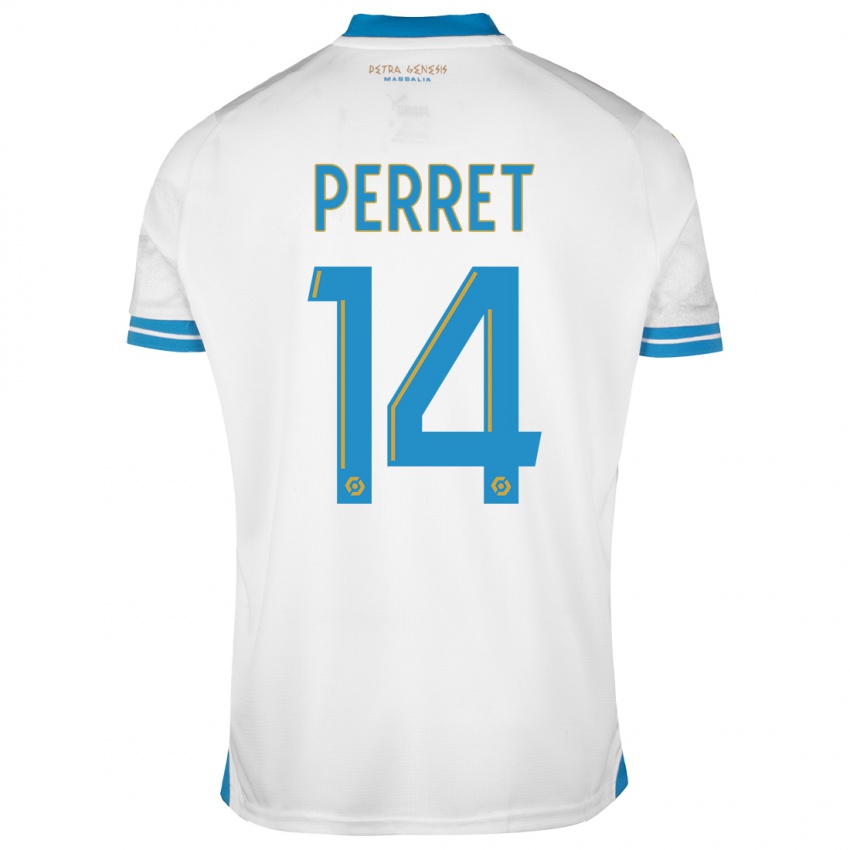 Niño Camiseta Jenny Perret #14 Blanco 1ª Equipación 2023/24 La Camisa Argentina